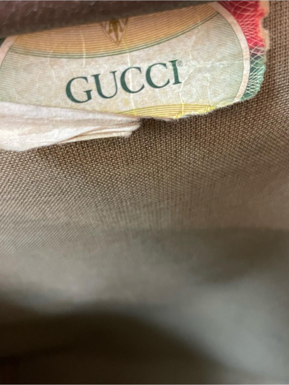 Gucci GG Supreme REHAB vintage tote bag featuring the iconic Sherry web stripe - Picture 6 of 11
